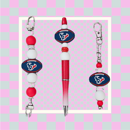 Texans Bundle- Phone Hand Strap/Pen/Keychain