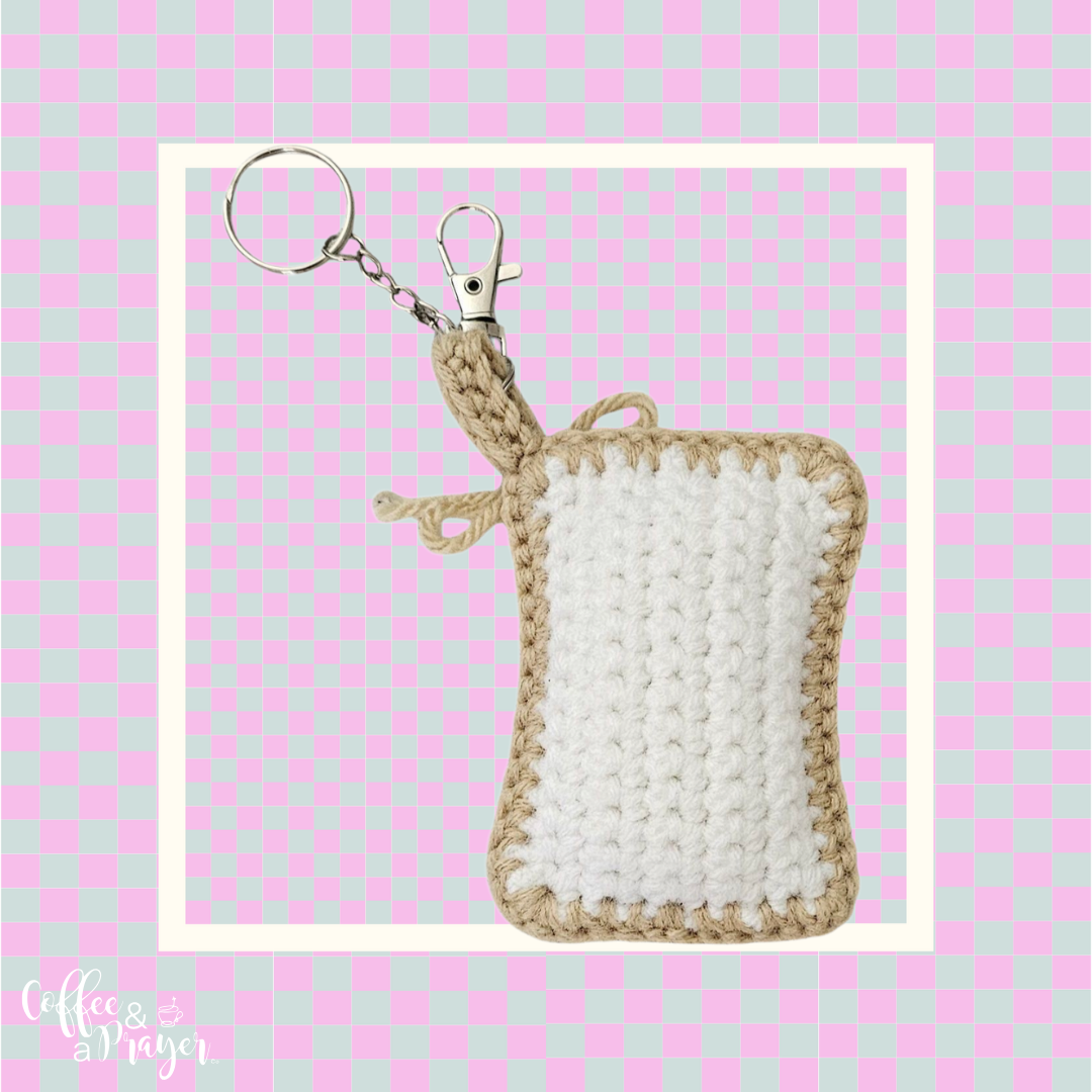 Crochet Pastry Keychain- Multicolor Sprinkles