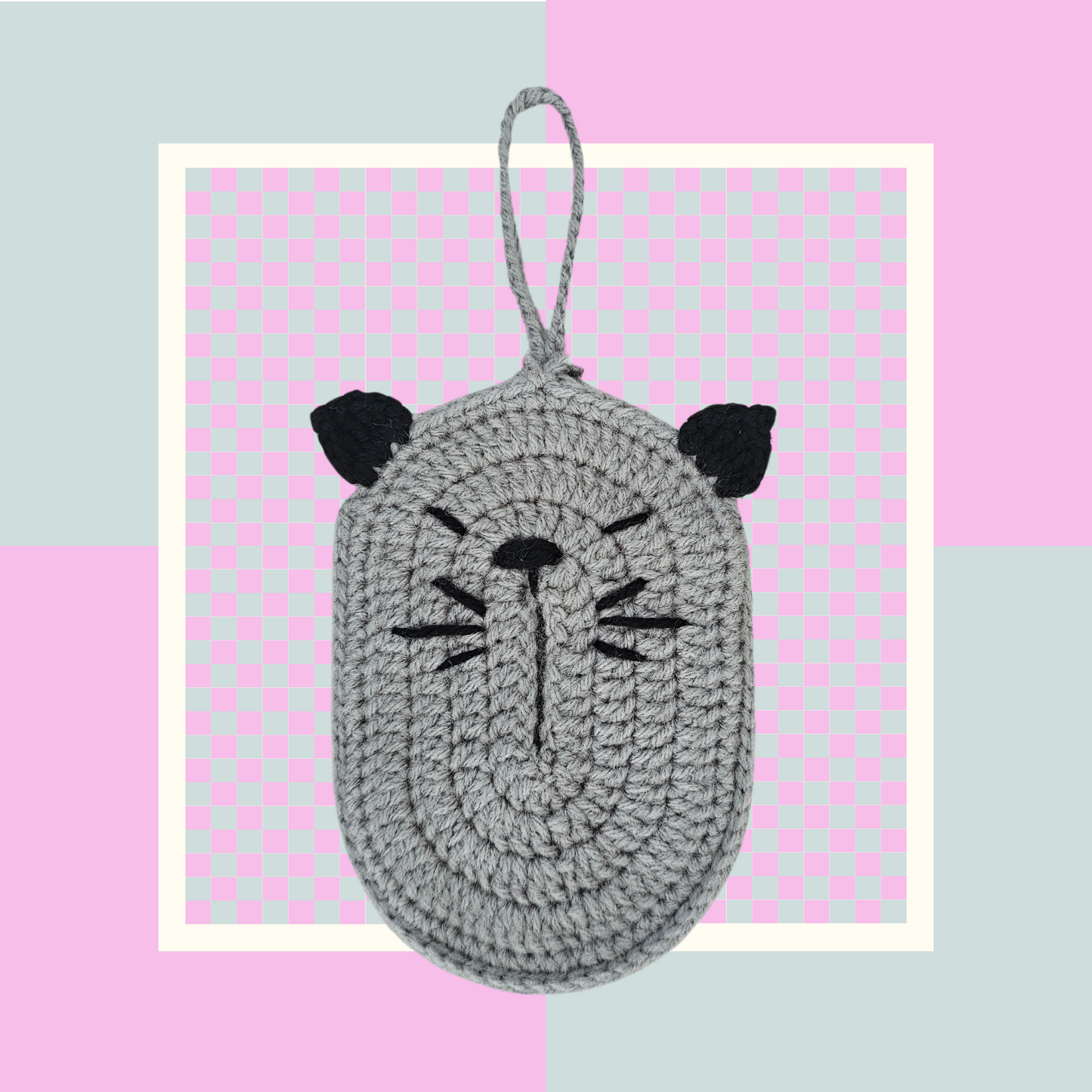 Crochet Tissue Cat Pouch