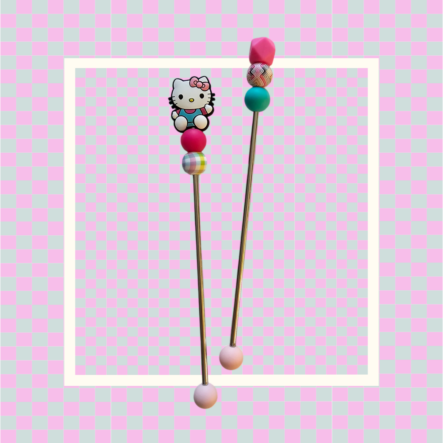 Amigurumi Sticks- Kitty Design