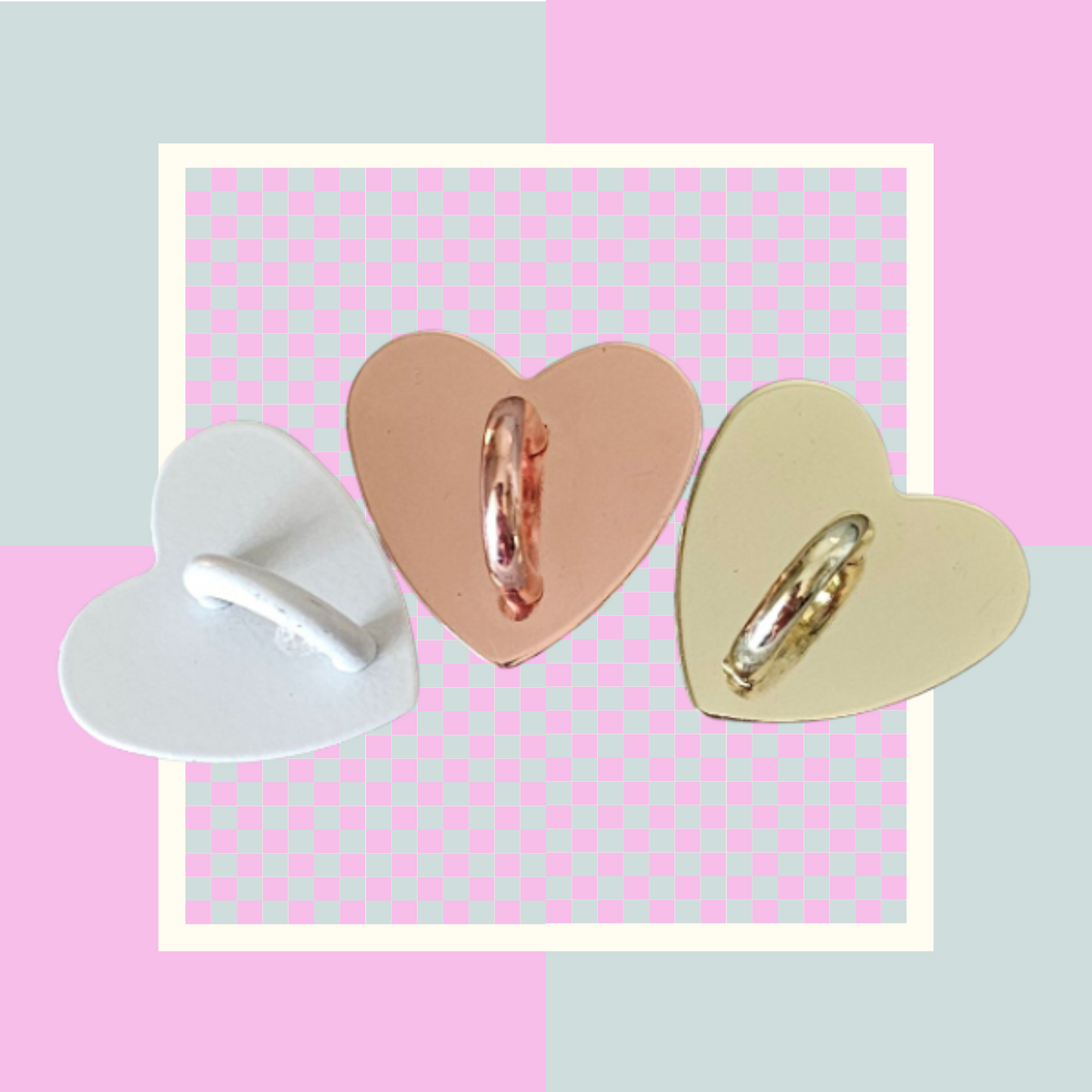 Adhesive Hearts for Tumbler/Phone/iPad 3pk