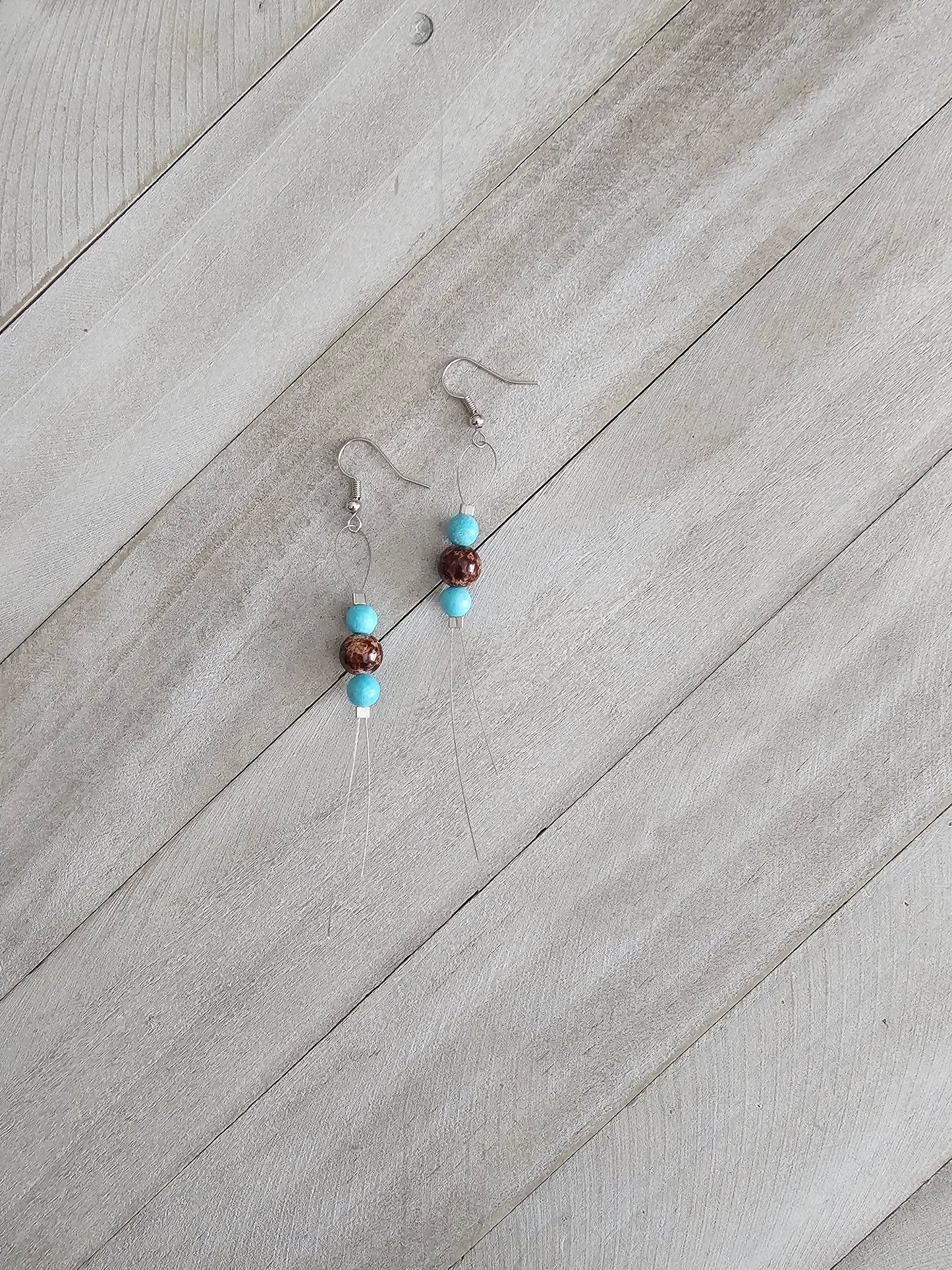 Handmade Dangle Beaded Earrings