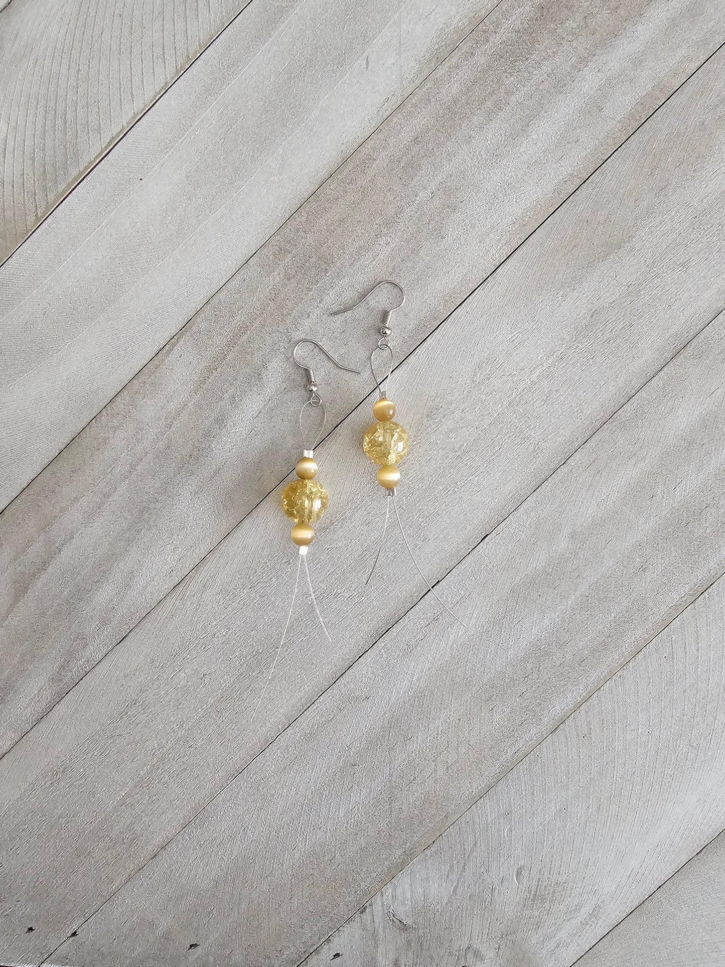 Handmade Dangle Beaded Earrings