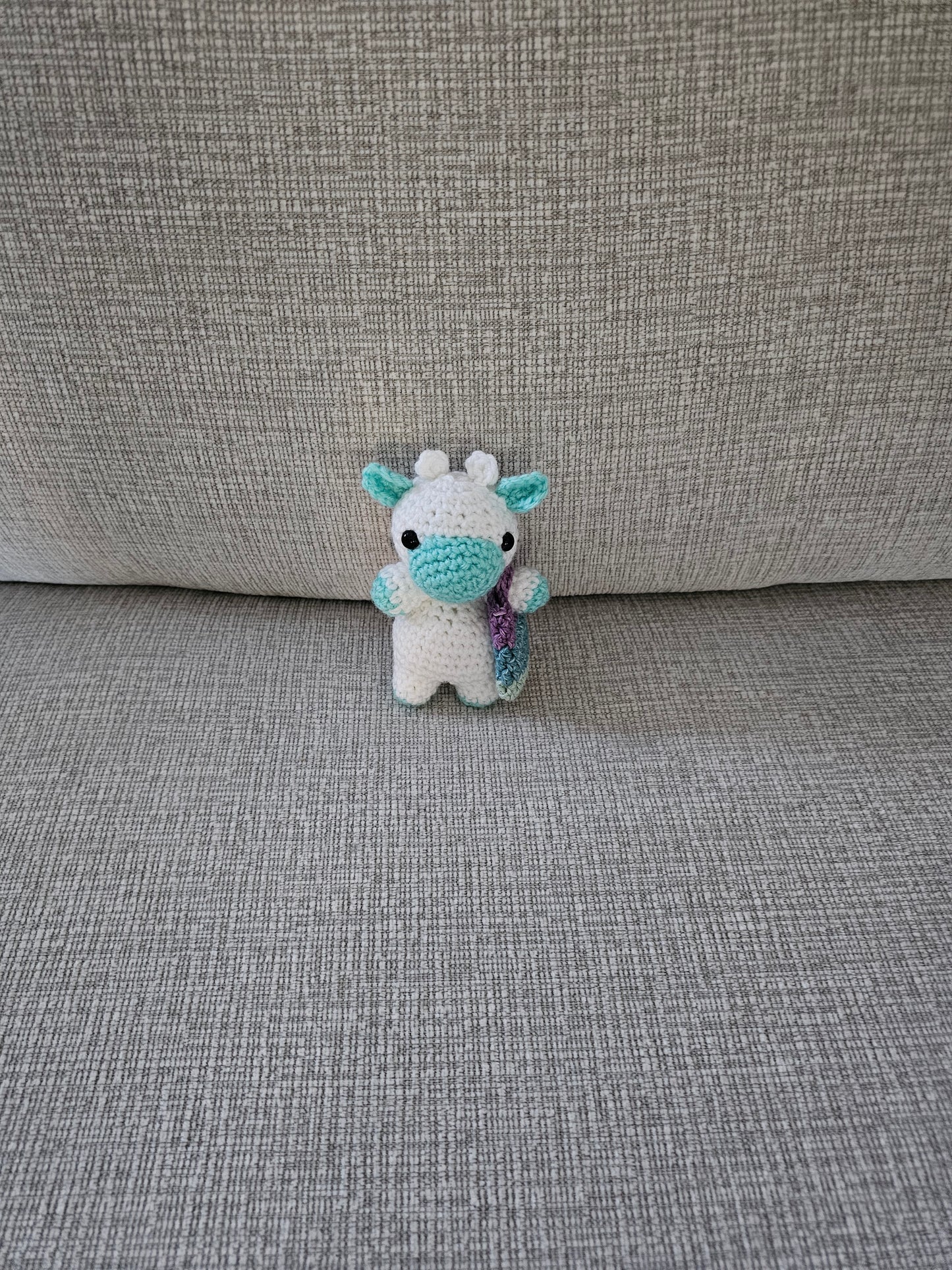 Crochet Mini Cow with Purse