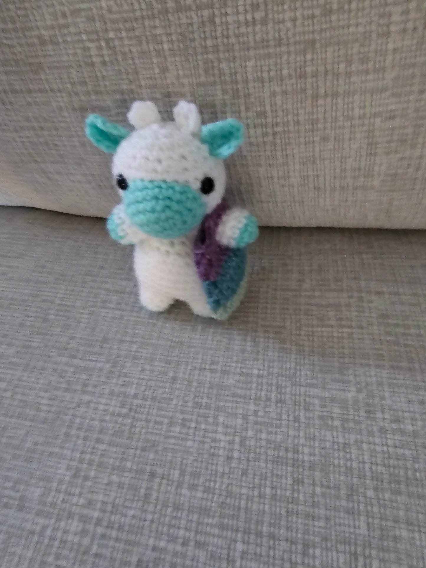 Crochet Mini Cow with Purse