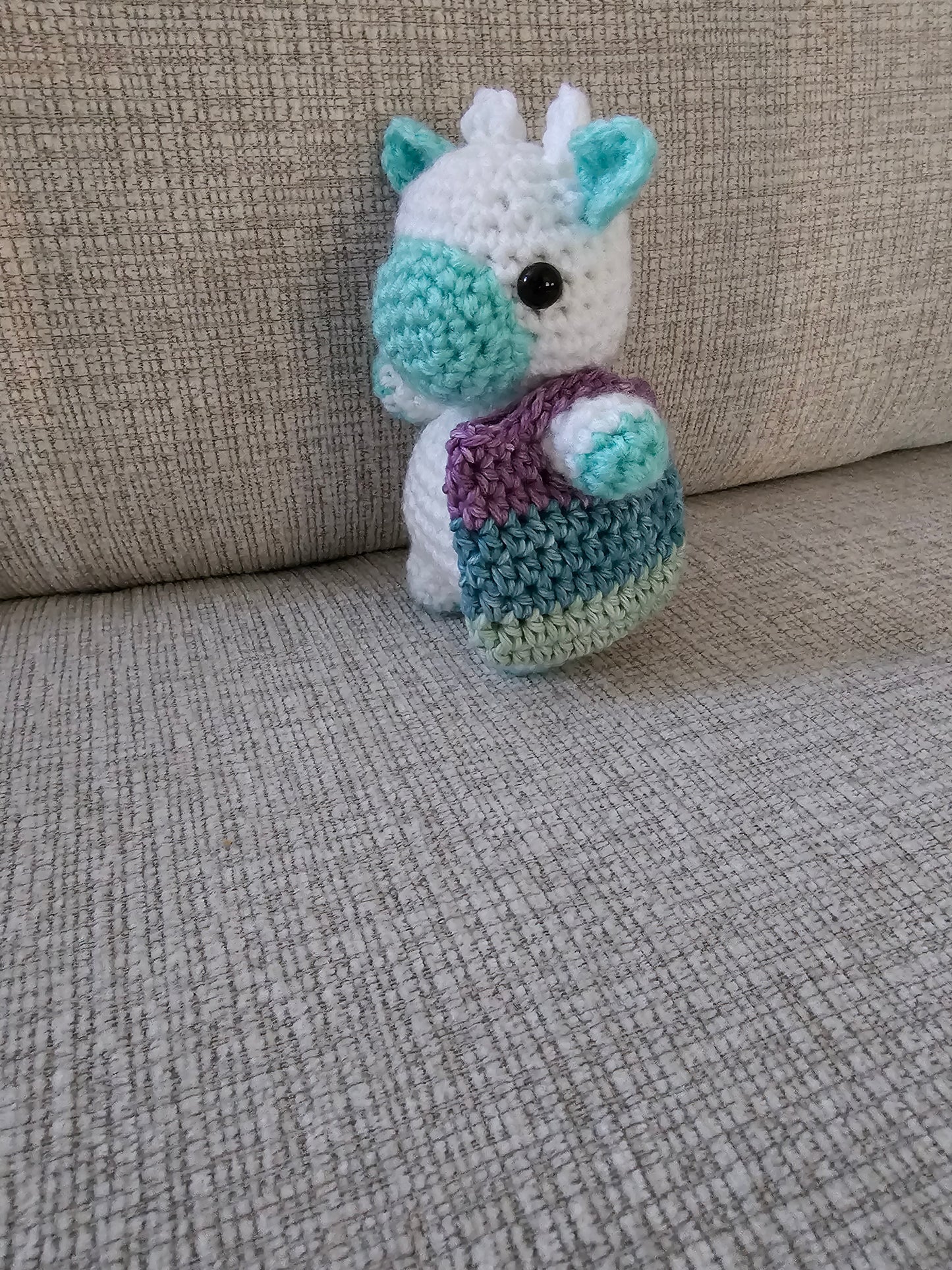 Crochet Mini Cow with Purse