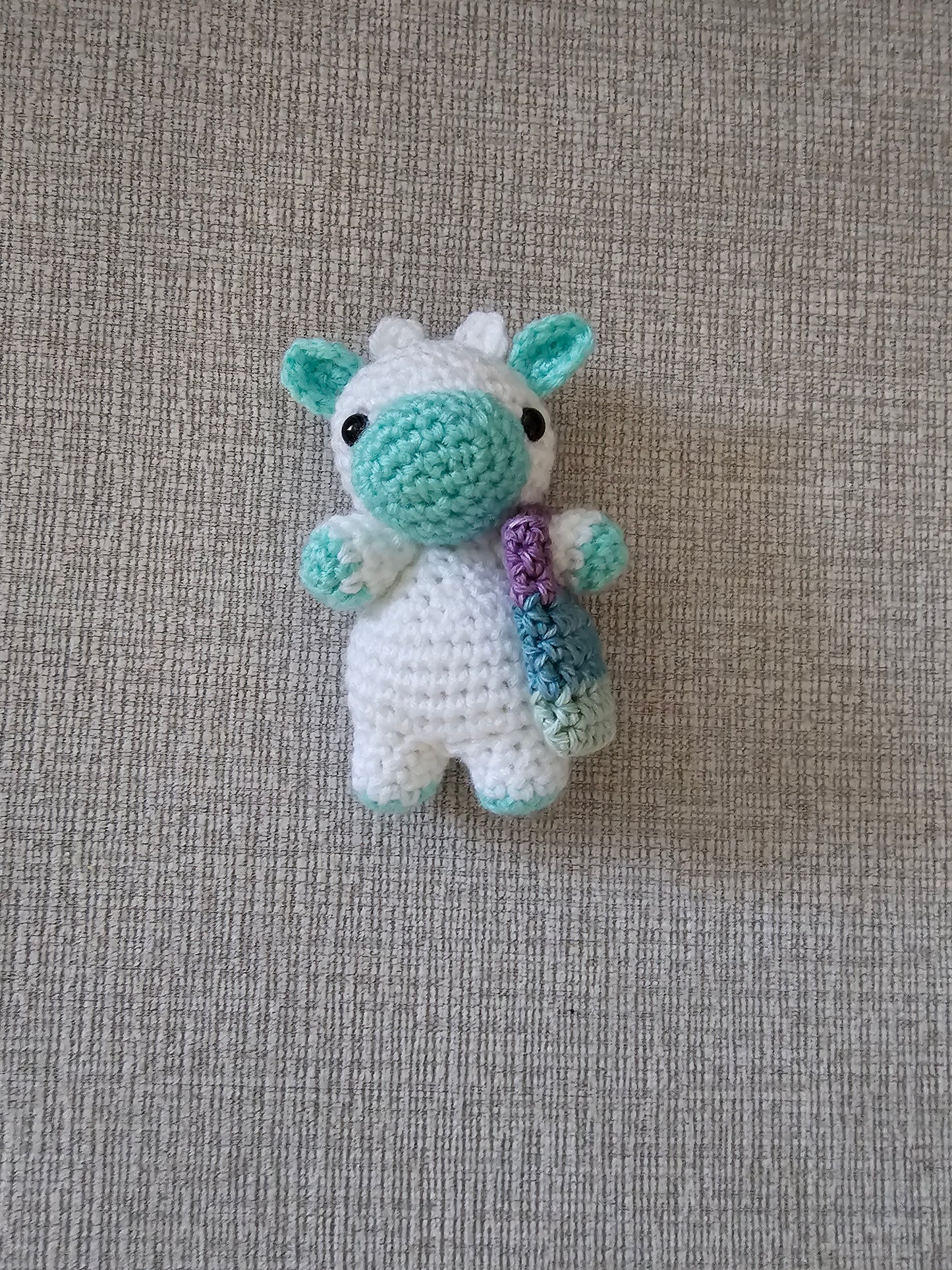 Crochet Mini Cow with Purse