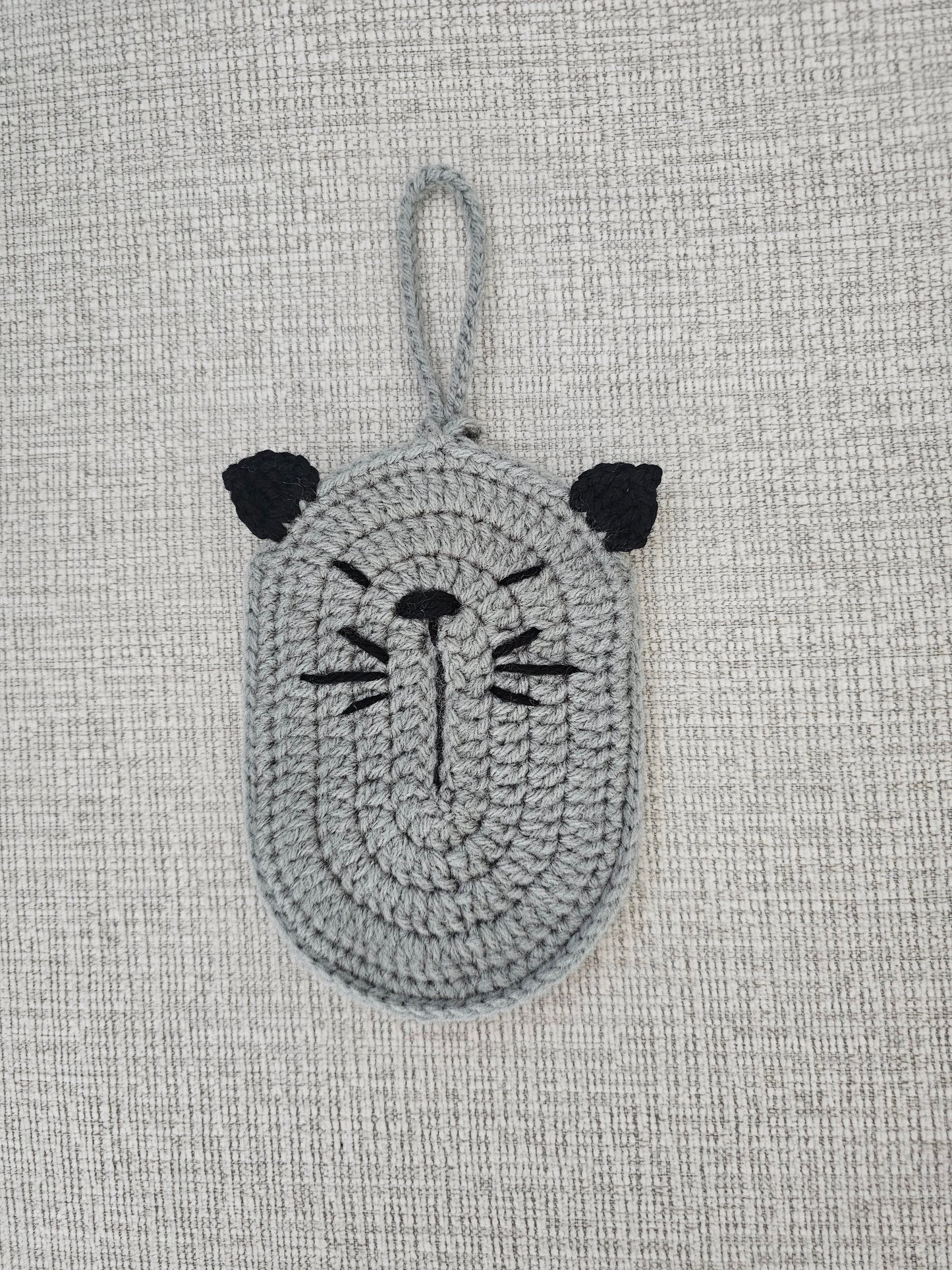 Crochet Tissue Cat Pouch