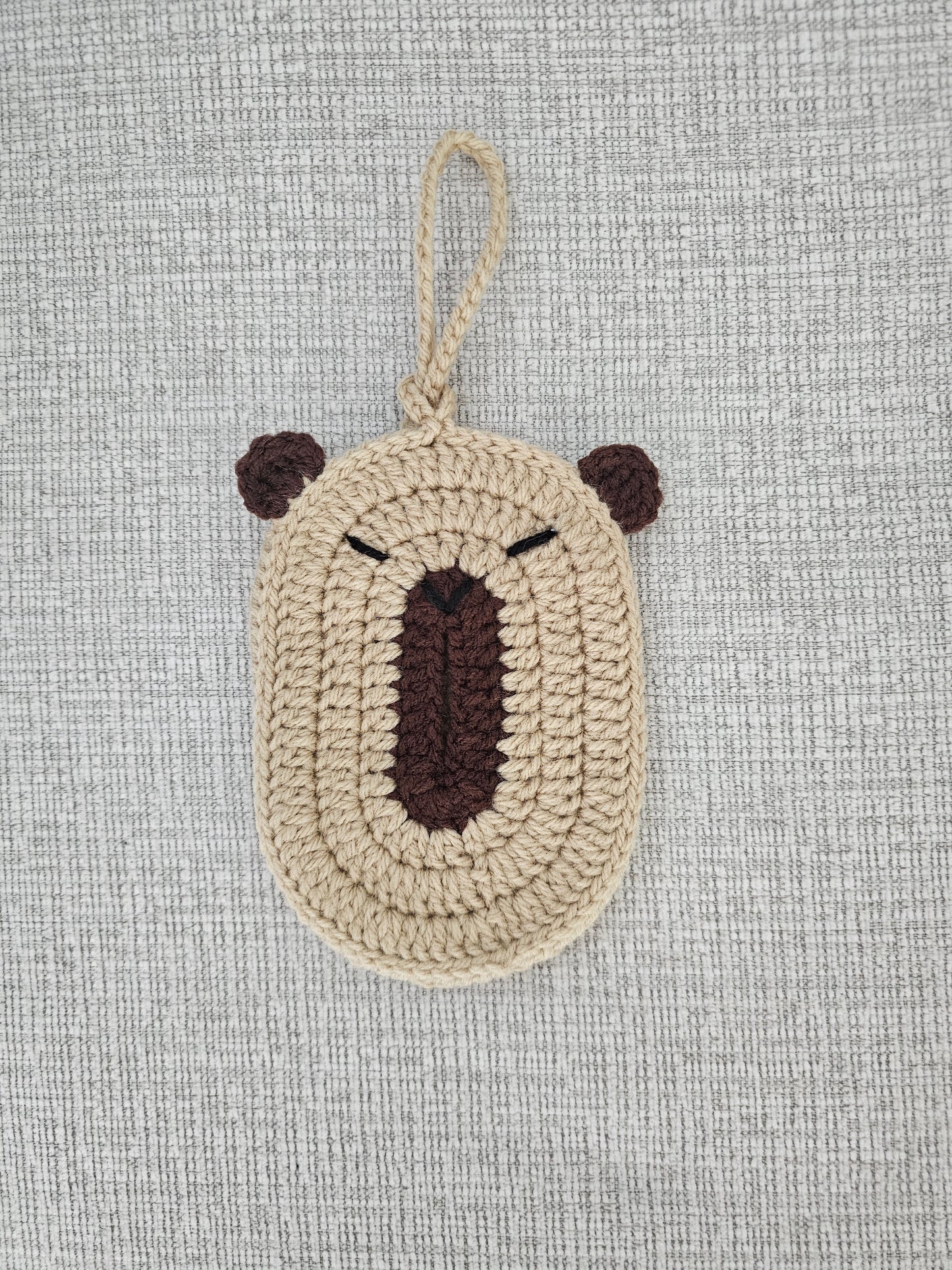 Crochet Tissue Bear Pouch