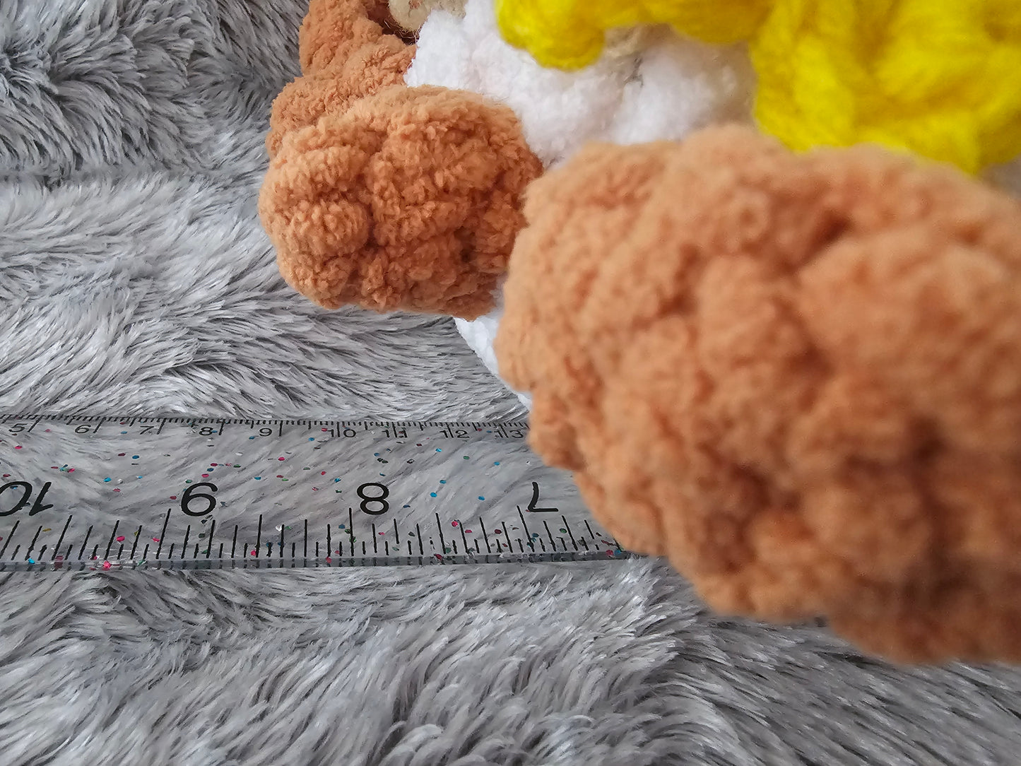 Crochet Little Plush Cow with Sunflower Purse