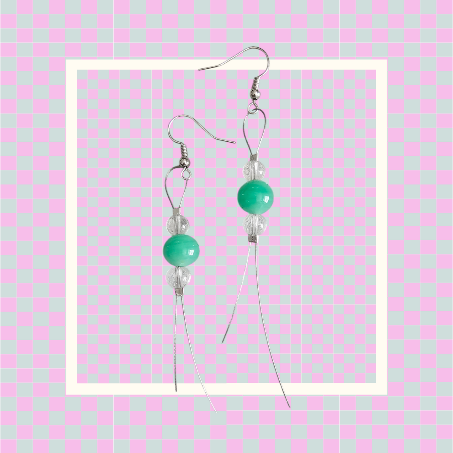Handmade Dangle Beaded Earrings