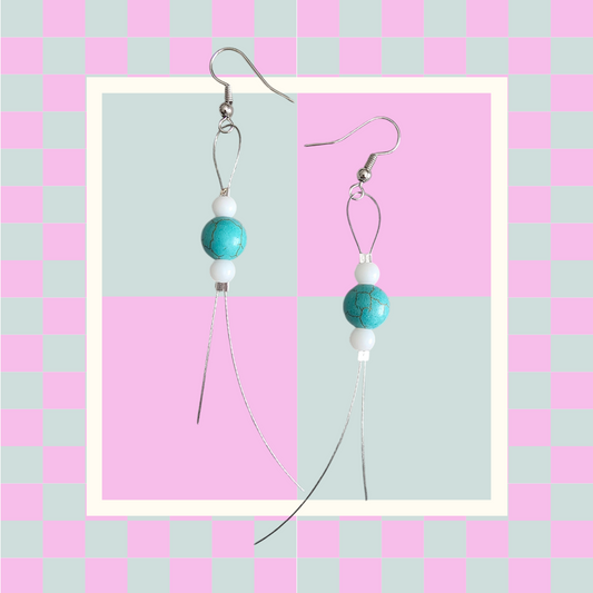 Handmade Dangle Beaded Earrings