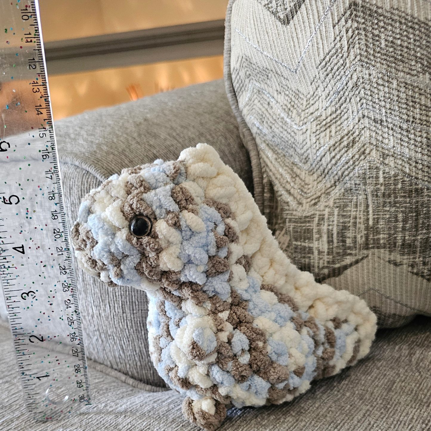 Crochet Little Plush Dino- Handmade Plush Dino β Soft & Cuddly Crochet Dinosaur Toy