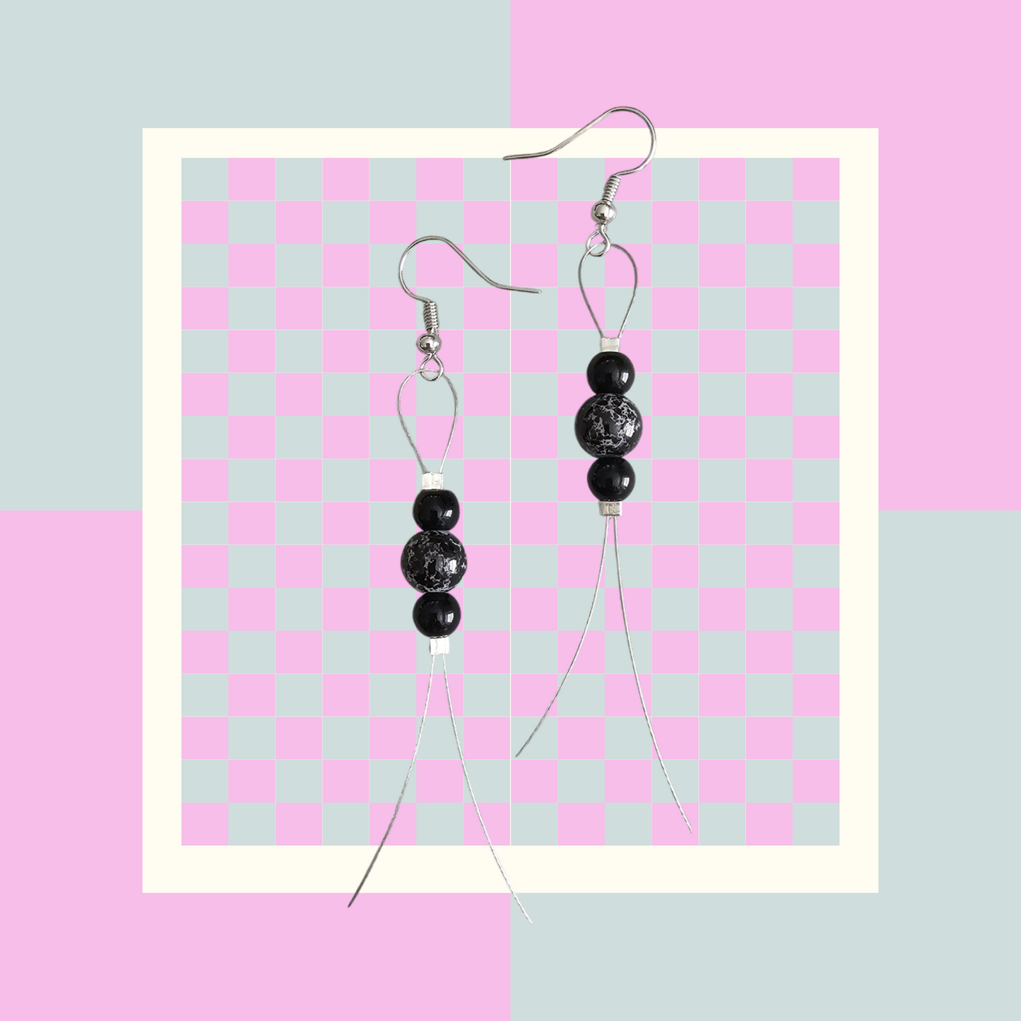 Handmade Dangle Beaded Earrings