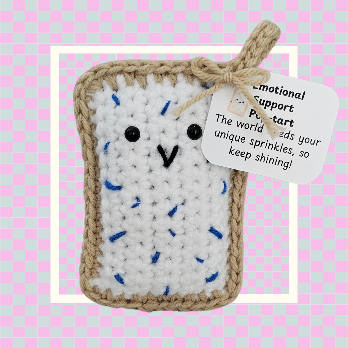 Emotional Support Pop-tart Blue-color Sprinkles