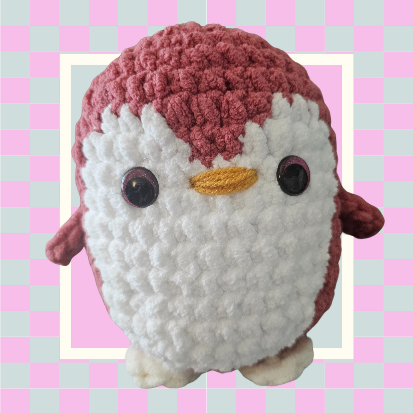 Crochet Pink Penguin- Free Hammock Included