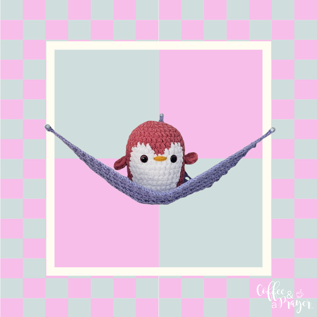 Crochet Hammock, Wall Hanger for Toys, Stuffed Animals, and Plushies- Light Purple Color