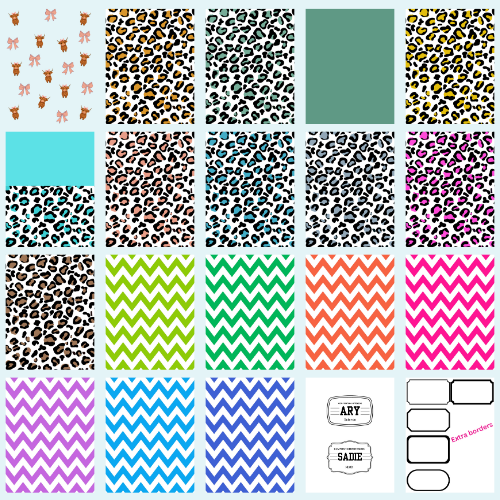 Digital Editable Highland Cow Composition Notebook Cover | Canva Template | Printable Kawaii School Cover | Digital Download PDF with LINK