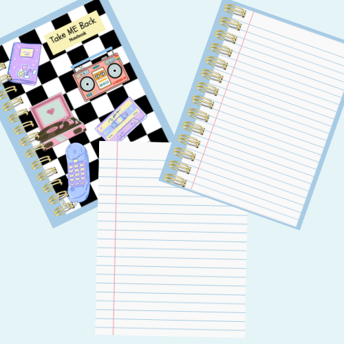 Digital Product | Digital Upload Take ME Back Notebook- 2 page option | Goodnotes Compatible for iPhone | | Goodnotes for Android