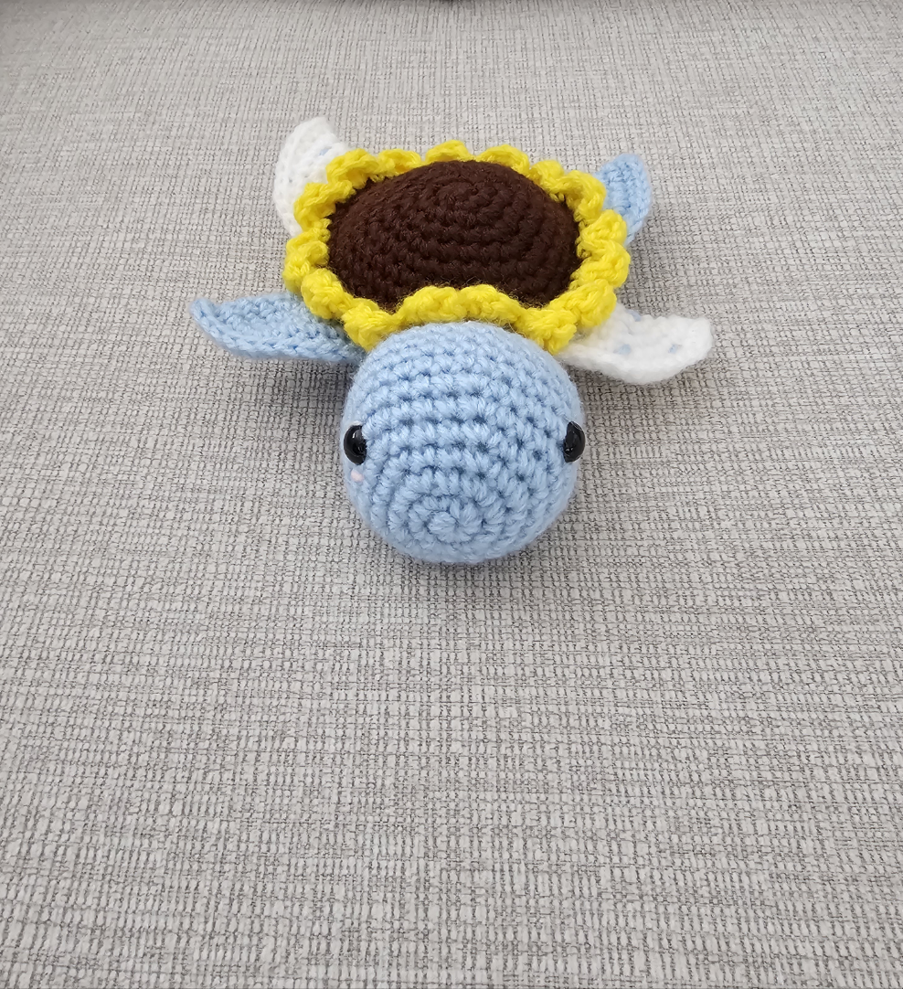 Crochet Baby Sunflower Turtle