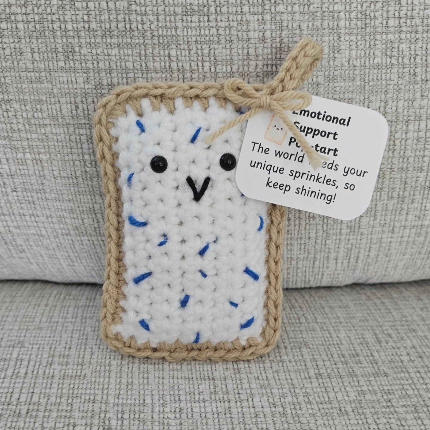 Emotional Support Pop-tart Blue-color Sprinkles