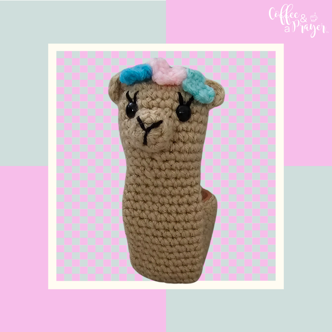 Crochet Alpaca Planter