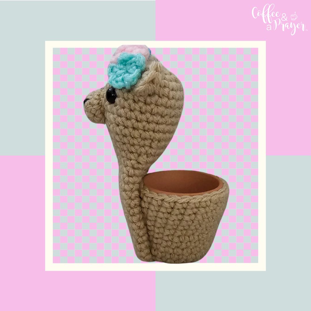 Crochet Alpaca Planter