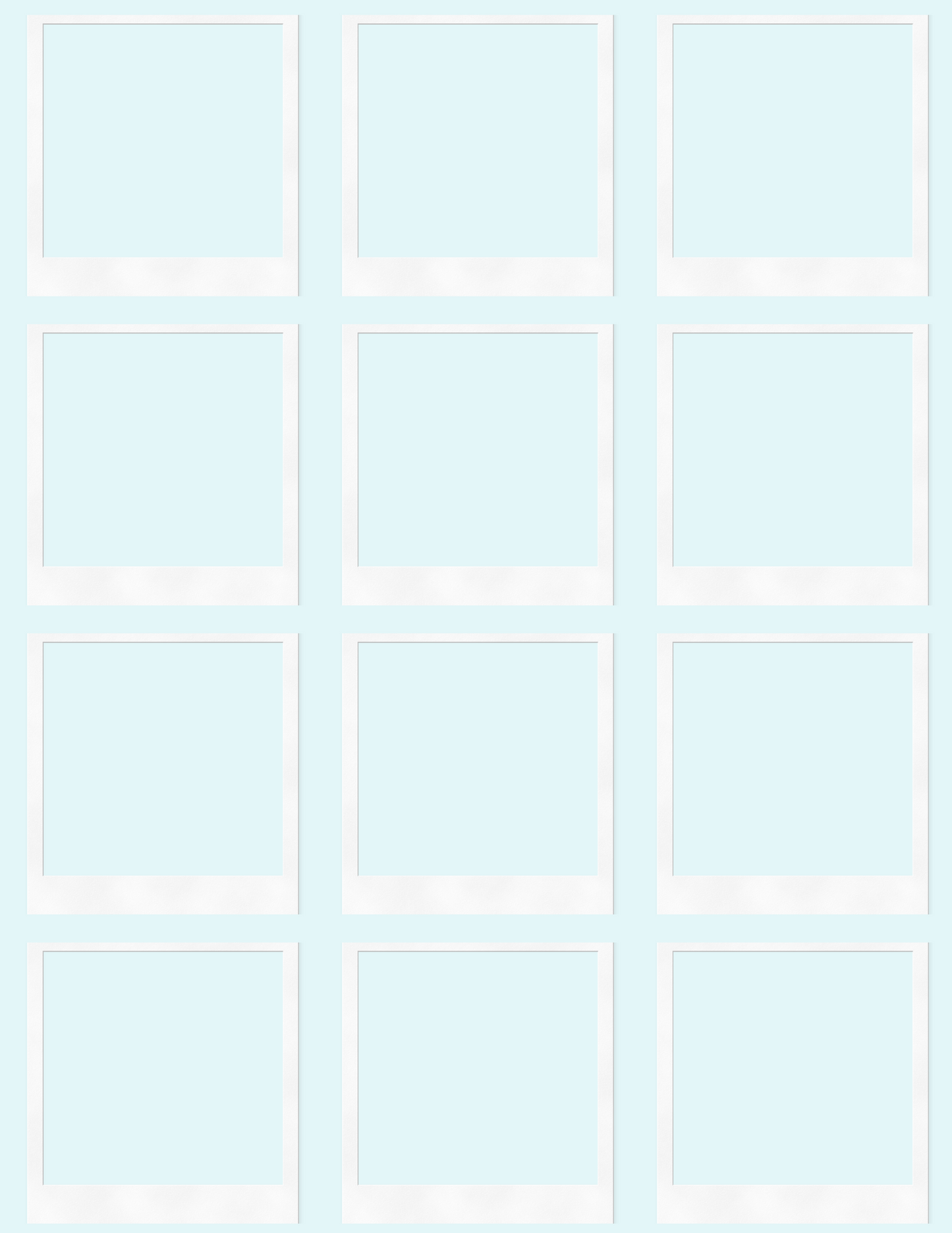 Digital Photo Album- Blue Flower Design