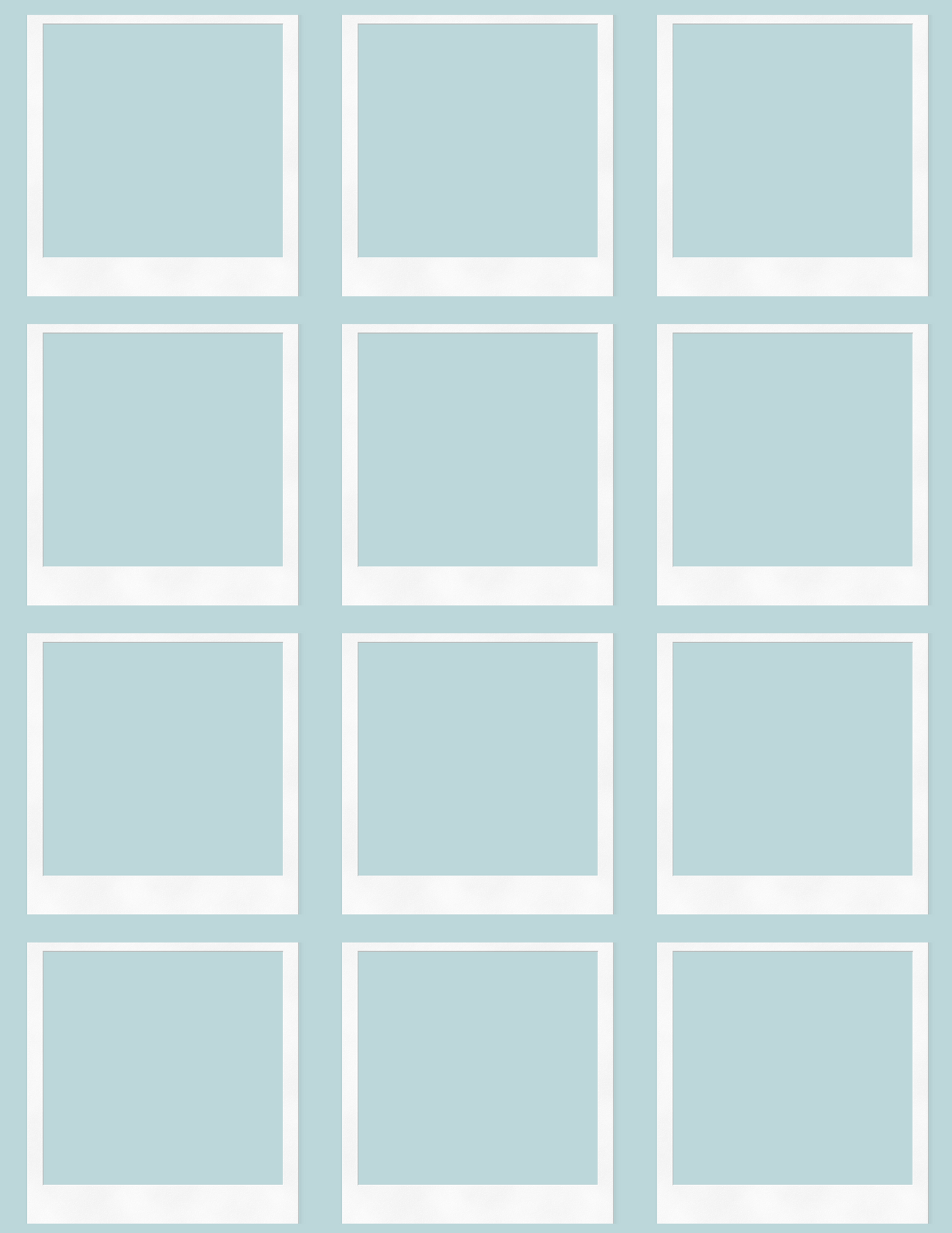 Digital Photo Album- Blue Flower Design