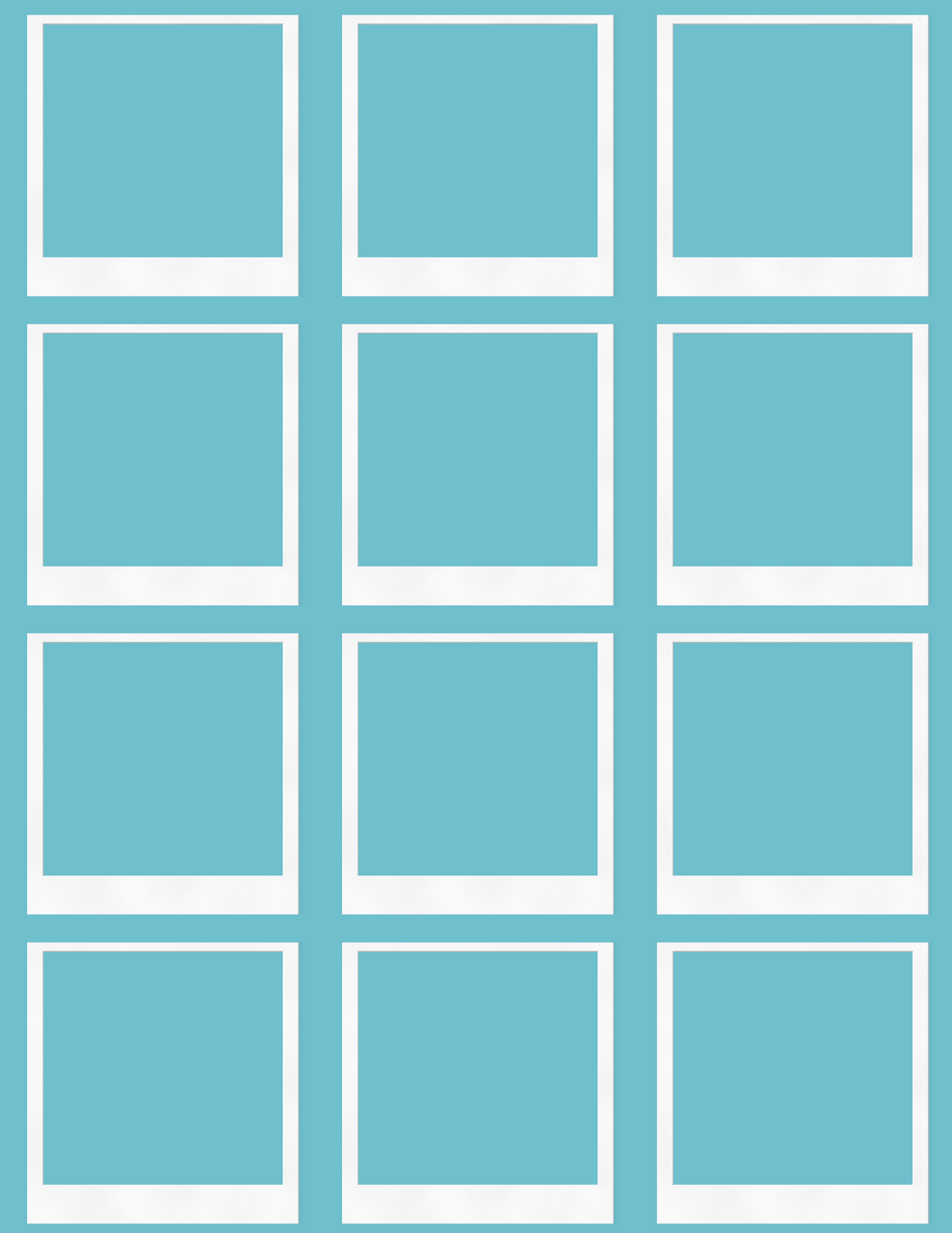 Digital Photo Album- Blue Flower Design
