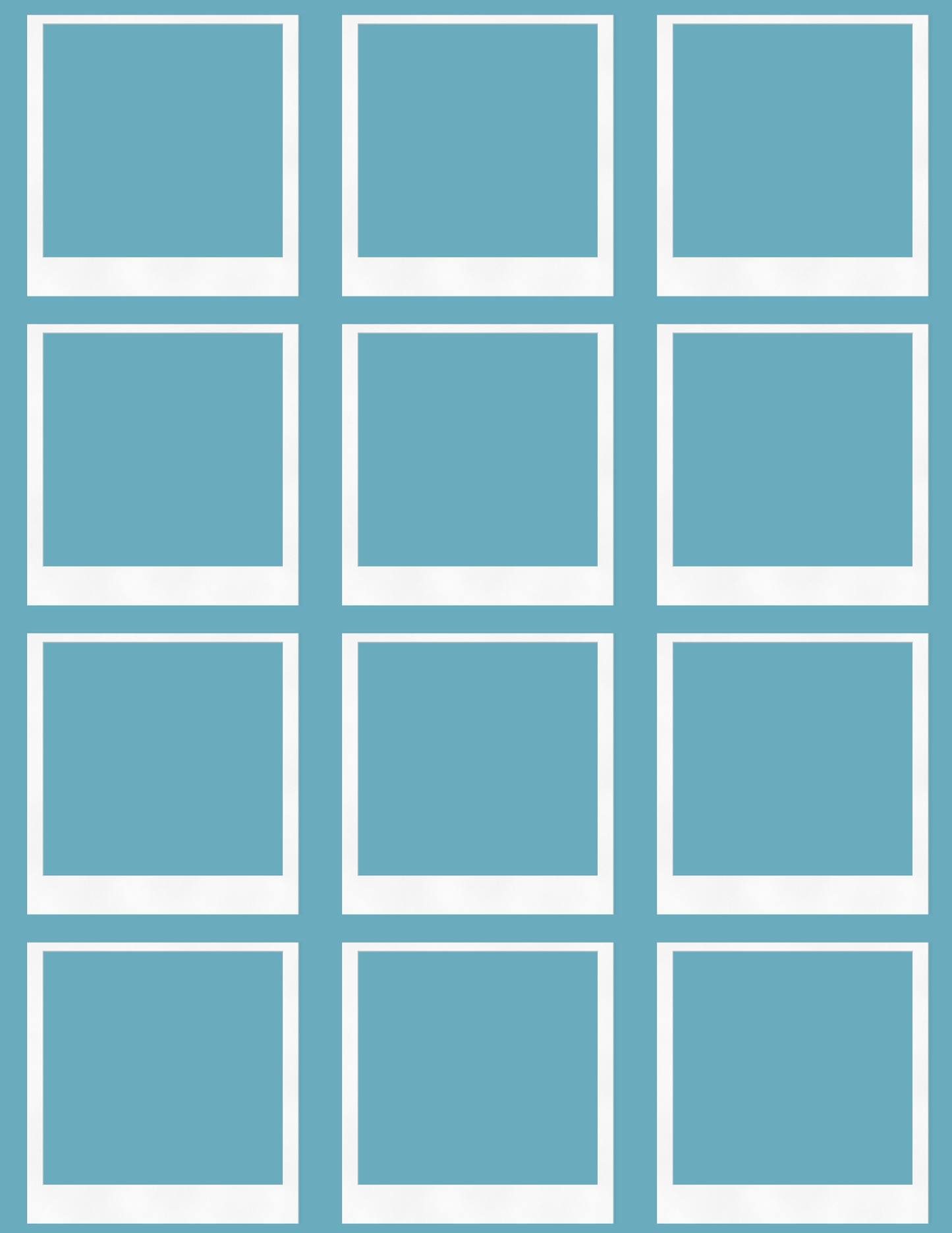 Digital Photo Album- Blue Flower Design
