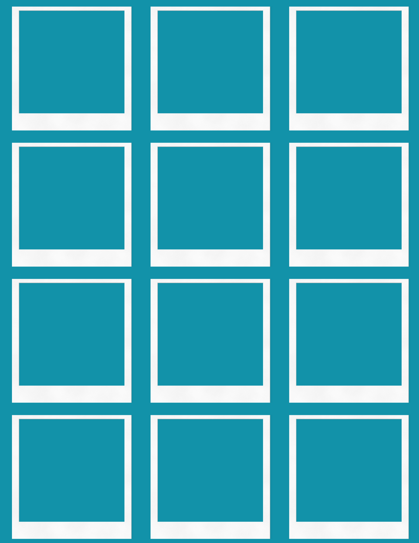 Digital Photo Album- Blue Flower Design
