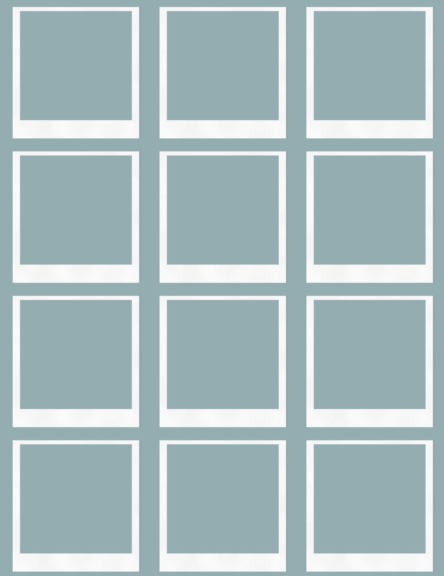Digital Photo Album- Blue Flower Design