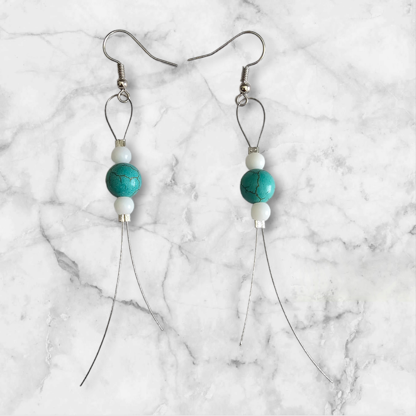 Handmade Dangle Beaded Earrings