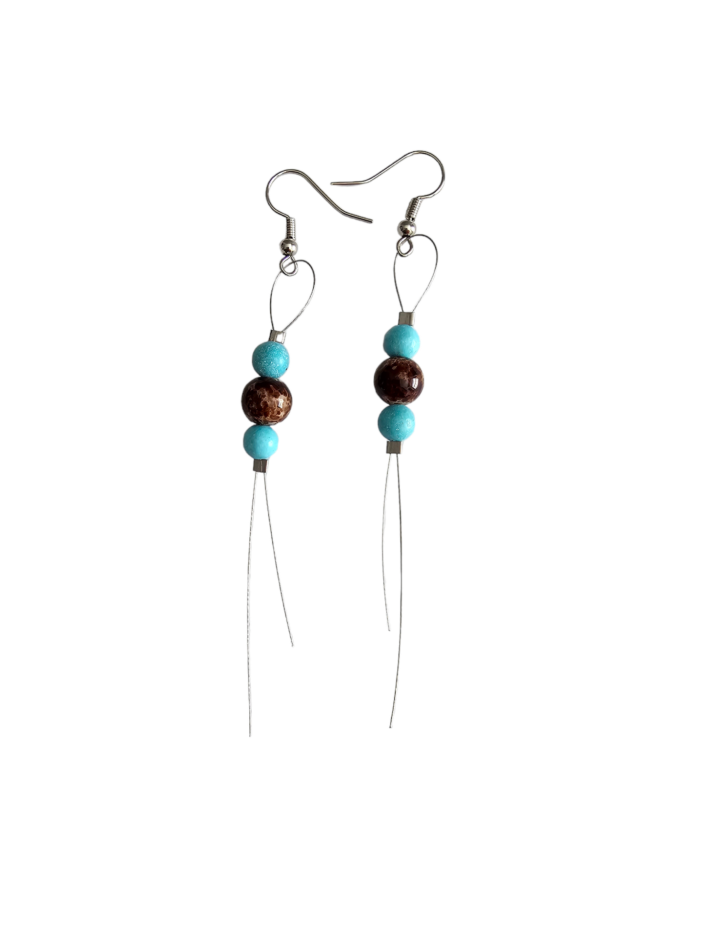 Handmade Dangle Beaded Earrings
