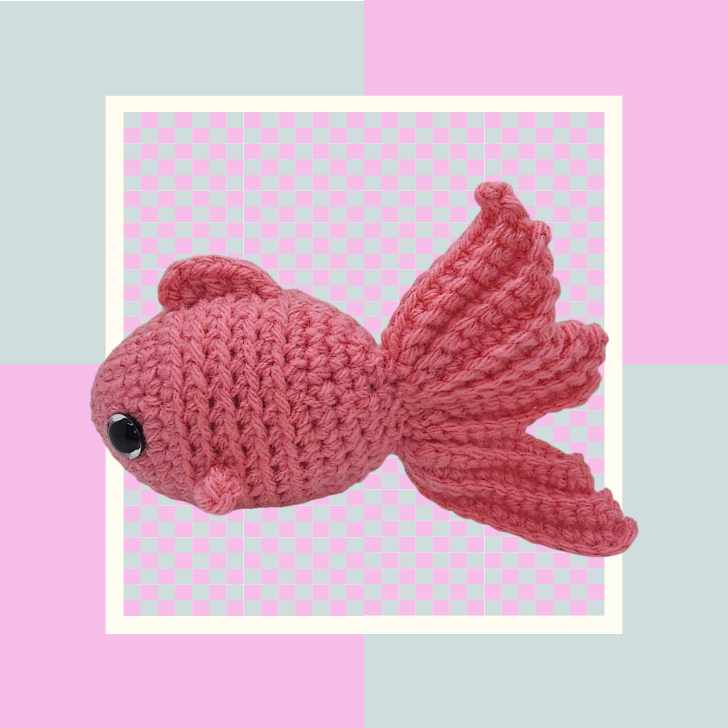 Crochet Fish- Pink Color