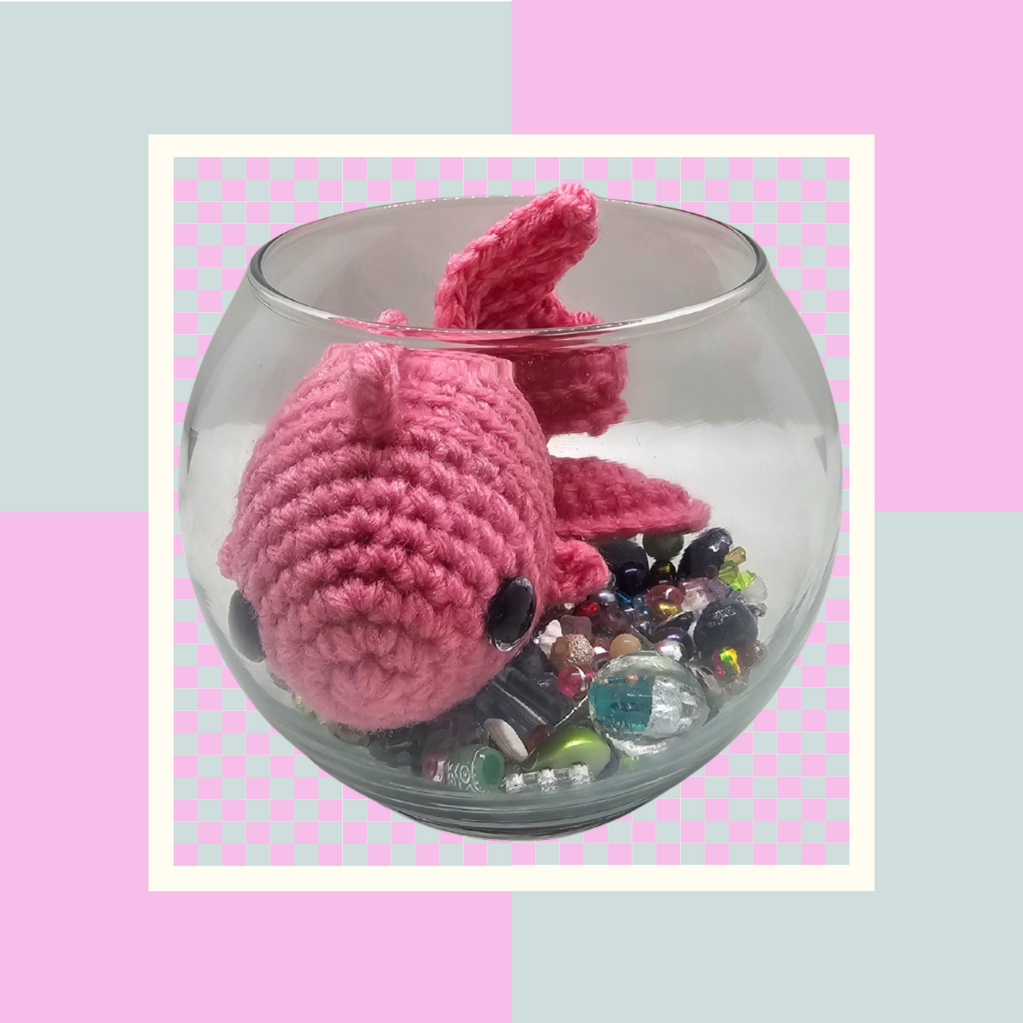 Crochet Fish- Pink Color