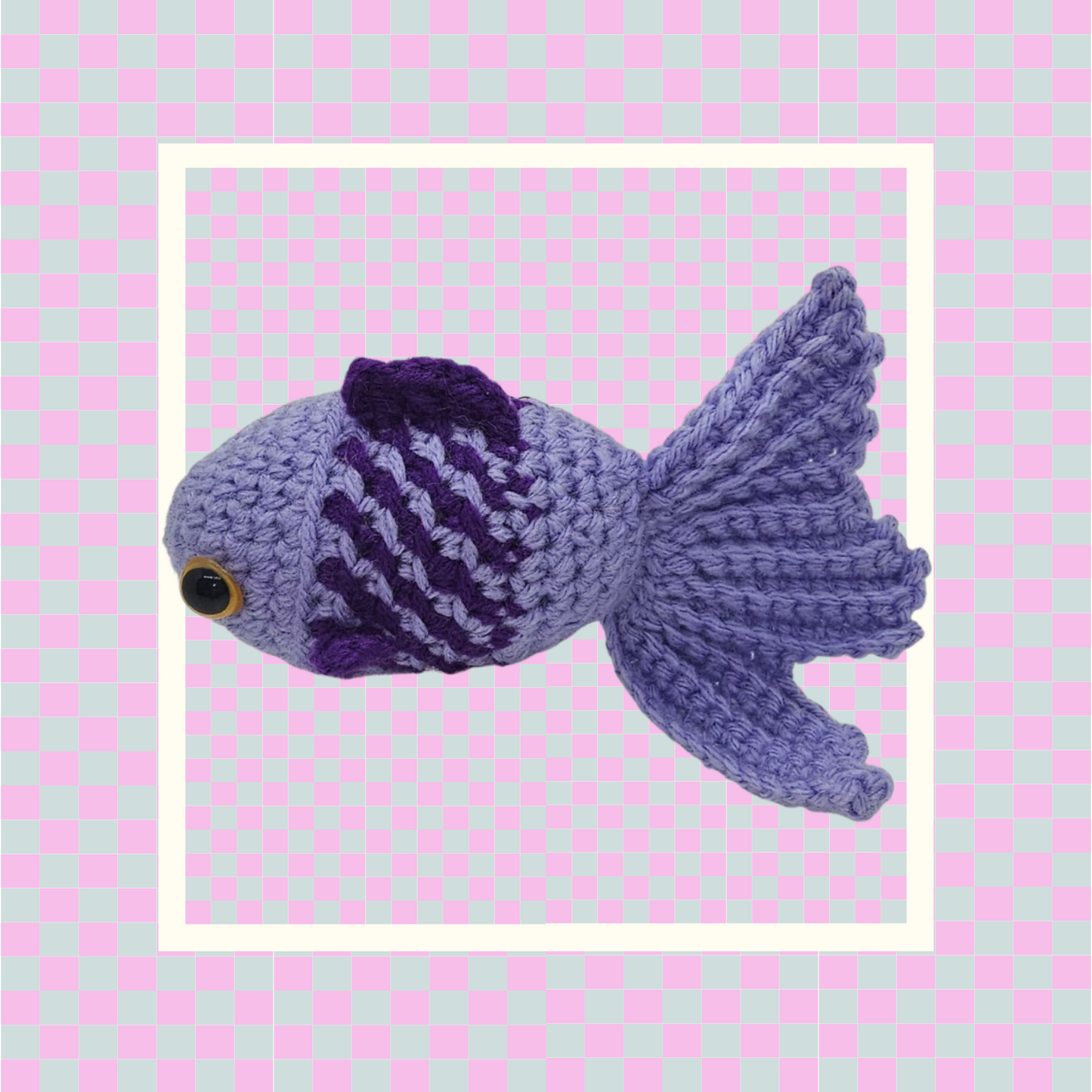 Crochet Fish- Purple Color