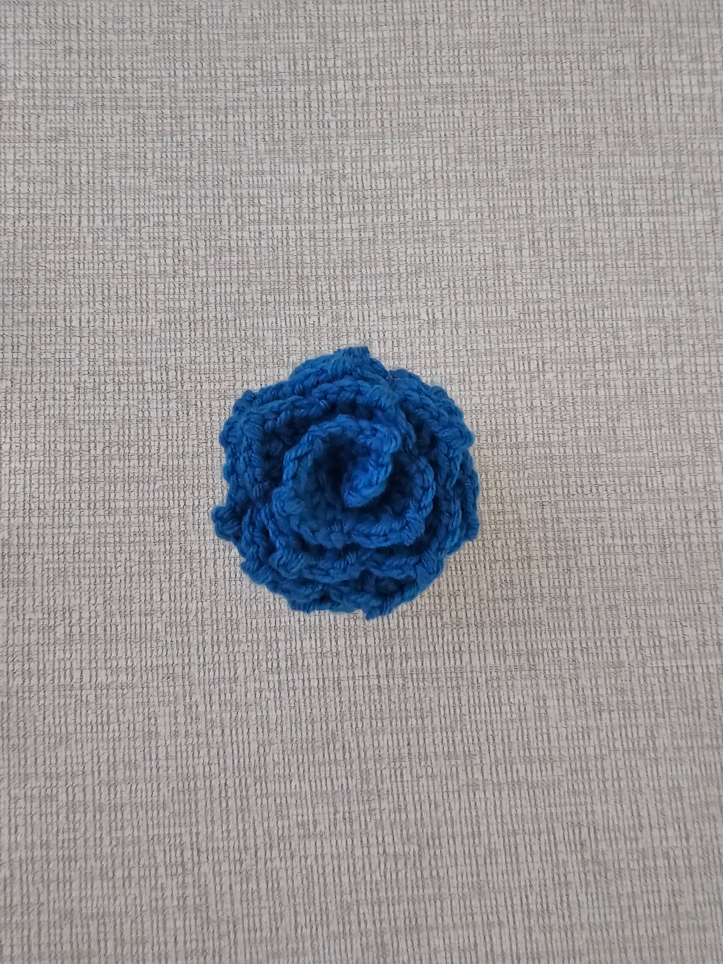Crochet Flower in Pot - Handmade Desk Decor- Home Decor Gift for All Ages -Blue Wave Color