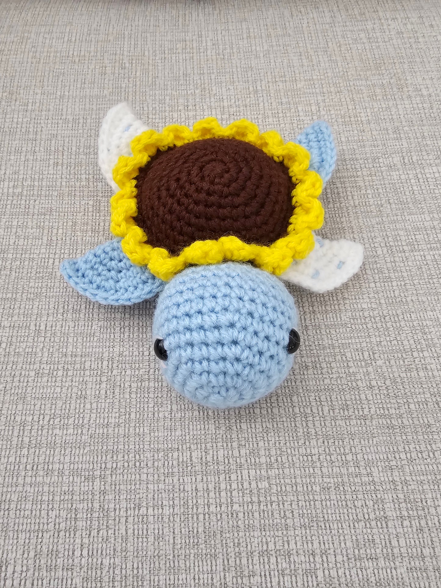 Crochet Baby Sunflower Turtle