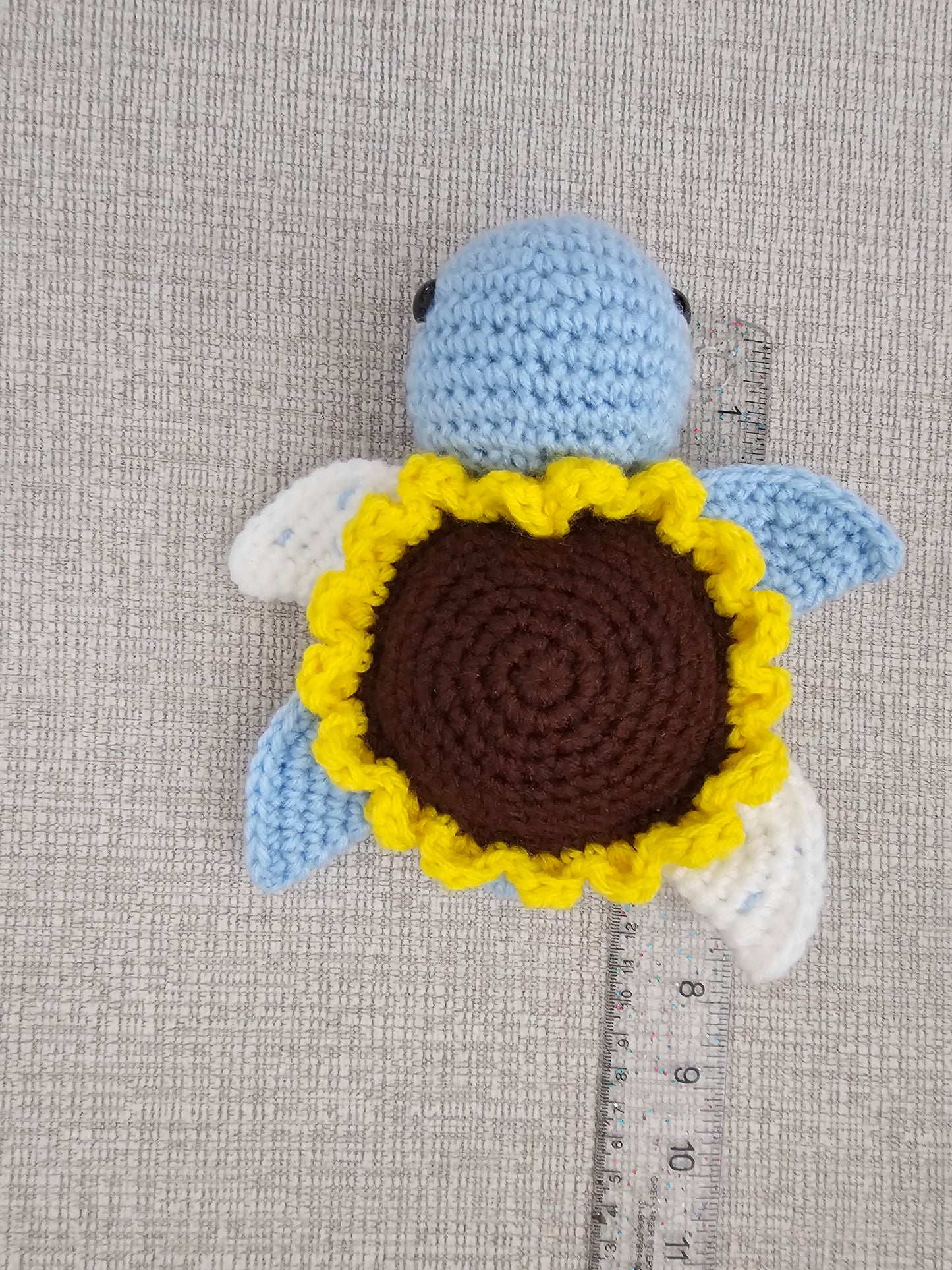 Crochet Baby Sunflower Turtle