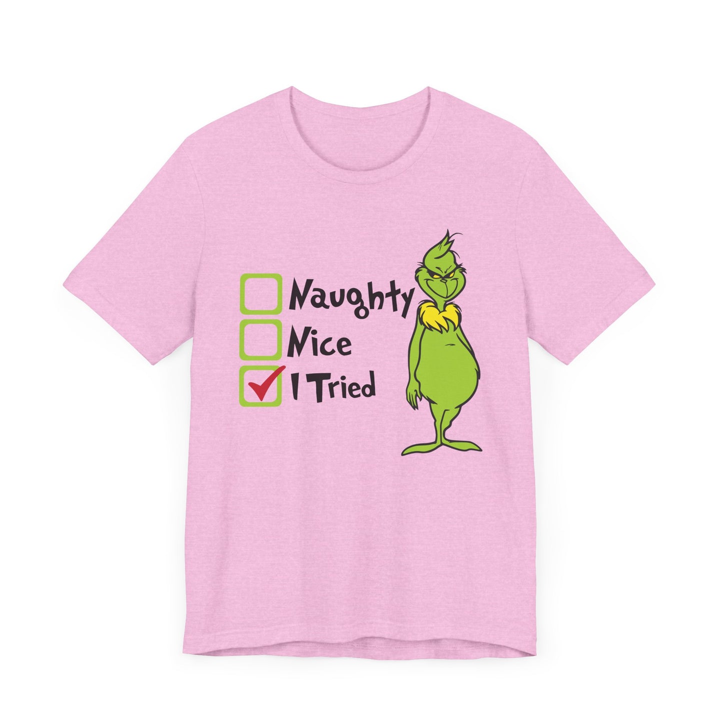 TEE-Naughty Nice I Tried Unisex Jersey Short Sleeve Tee