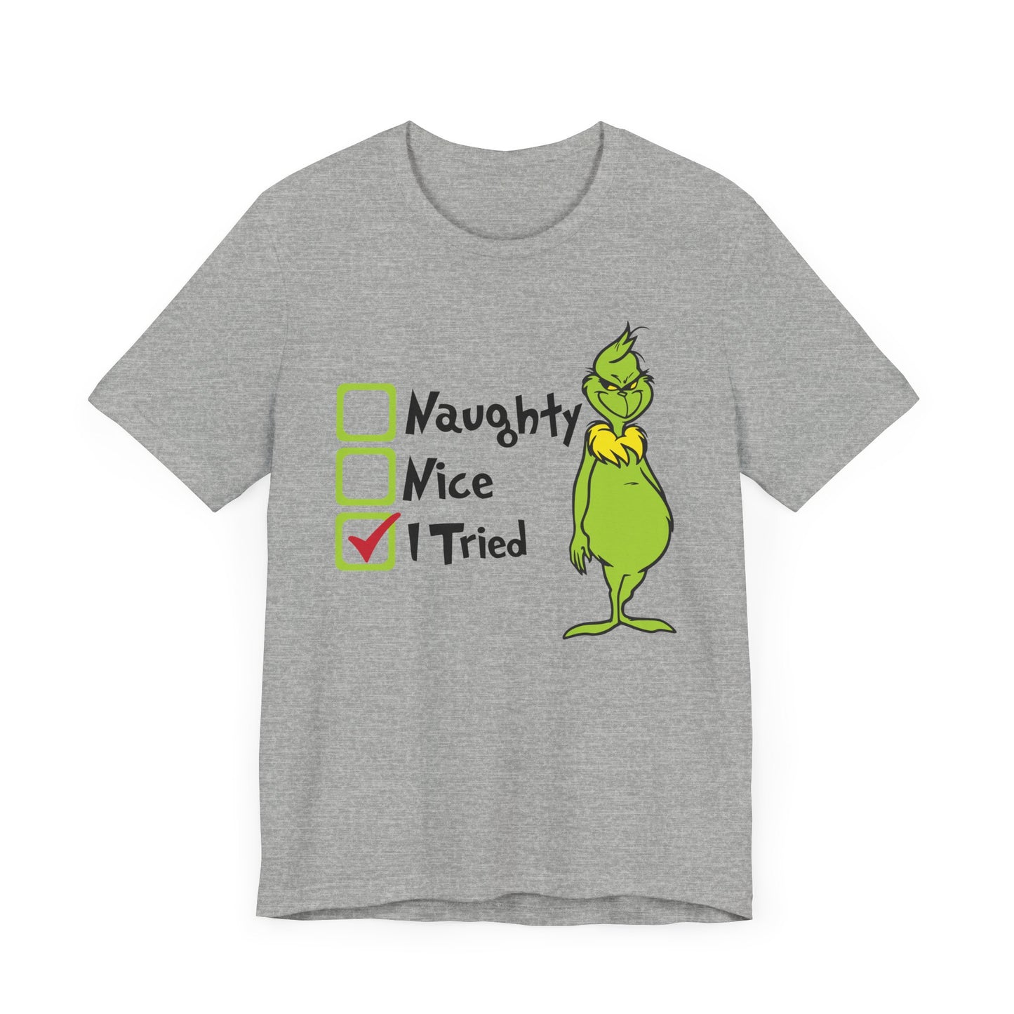 TEE-Naughty Nice I Tried Unisex Jersey Short Sleeve Tee