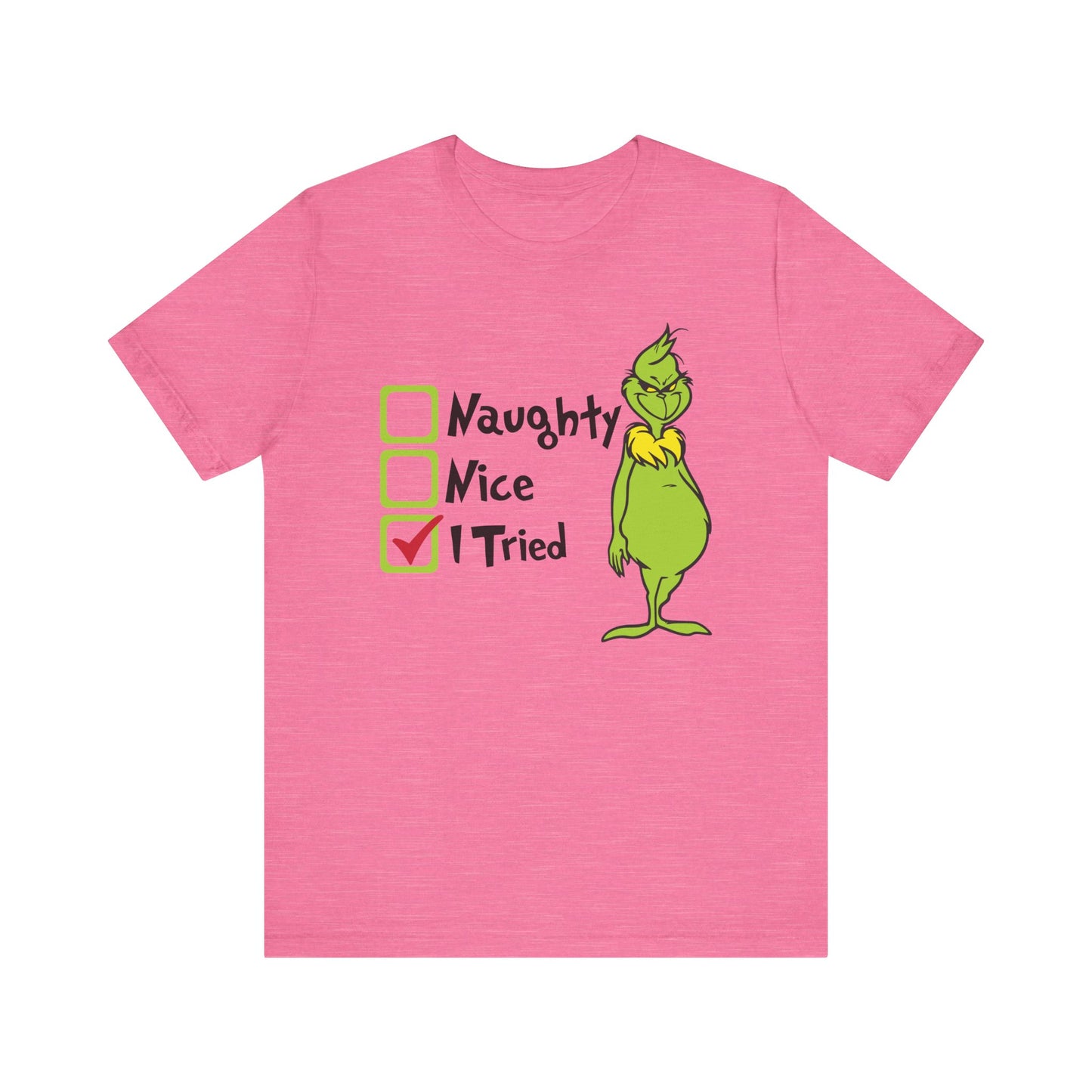 TEE-Naughty Nice I Tried Unisex Jersey Short Sleeve Tee