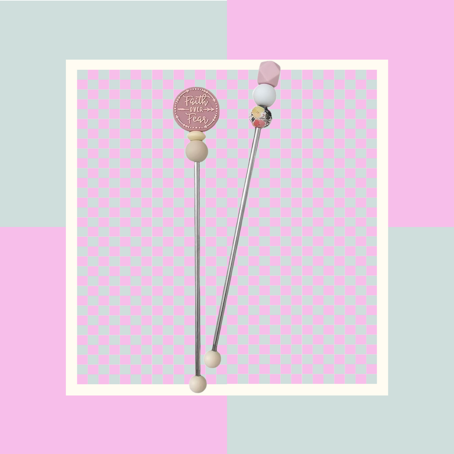 Amigurumi Sticks - Faith Over Fear Focal