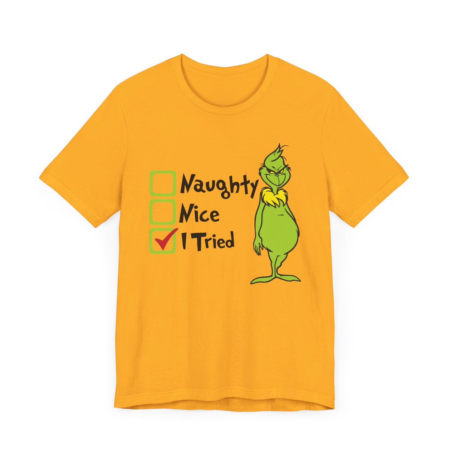 TEE-Naughty Nice I Tried Unisex Jersey Short Sleeve Tee