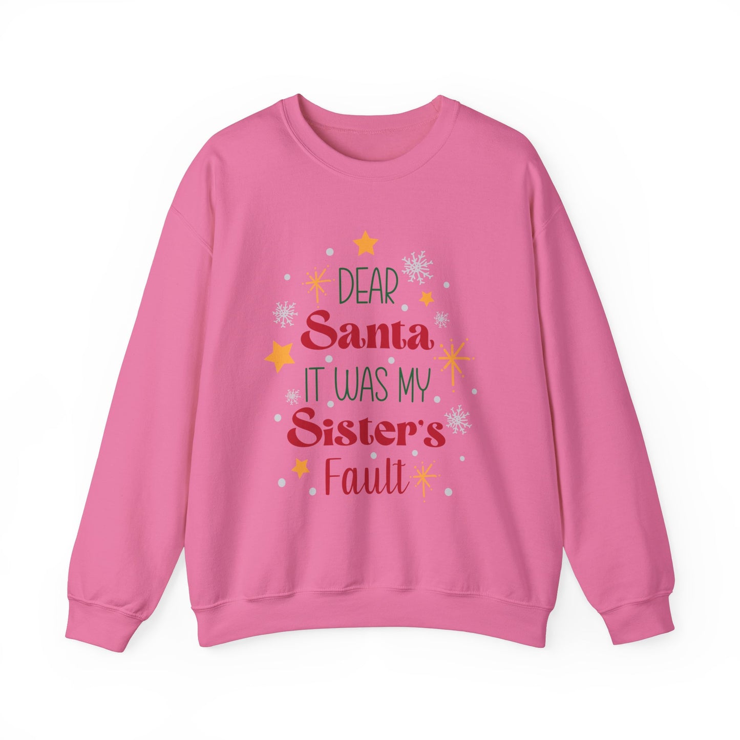 Dear Santa it was my sisters fault Unisex Heavy Blend™ Crewneck Sweatshirt