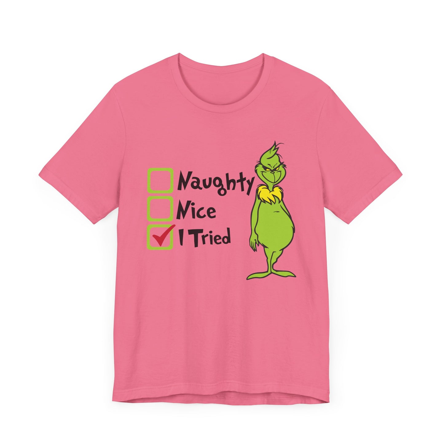 TEE-Naughty Nice I Tried Unisex Jersey Short Sleeve Tee