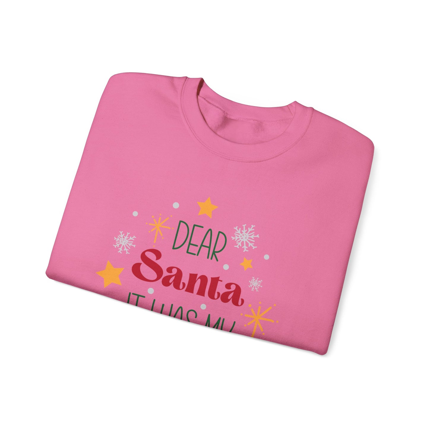 Dear Santa it was my sisters fault Unisex Heavy Blend™ Crewneck Sweatshirt