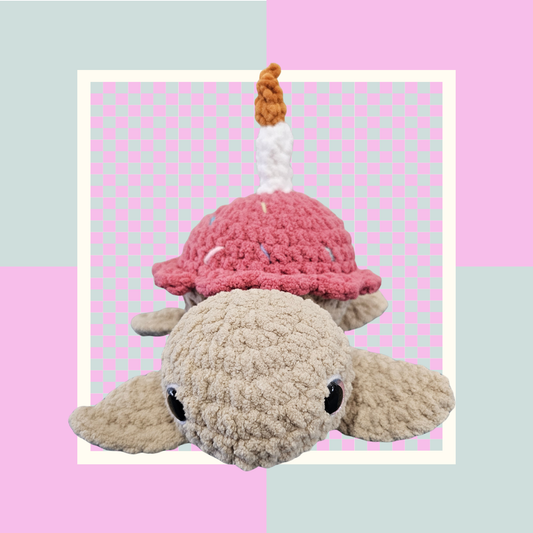 Crochet Cupcake Turtle